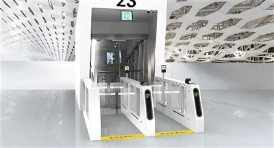 Tshav dav hlau Security Turnstile